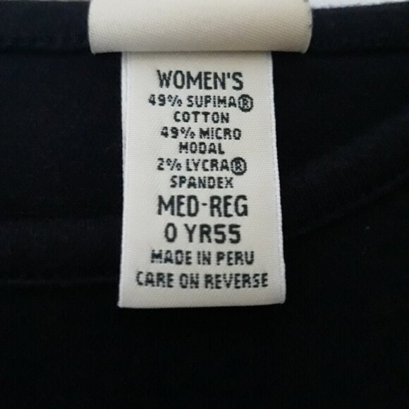 L.L. Bean Supima Cotton Micro Modal Knit Mini Dress M Business Casual Weekend - Picture 5 of 6